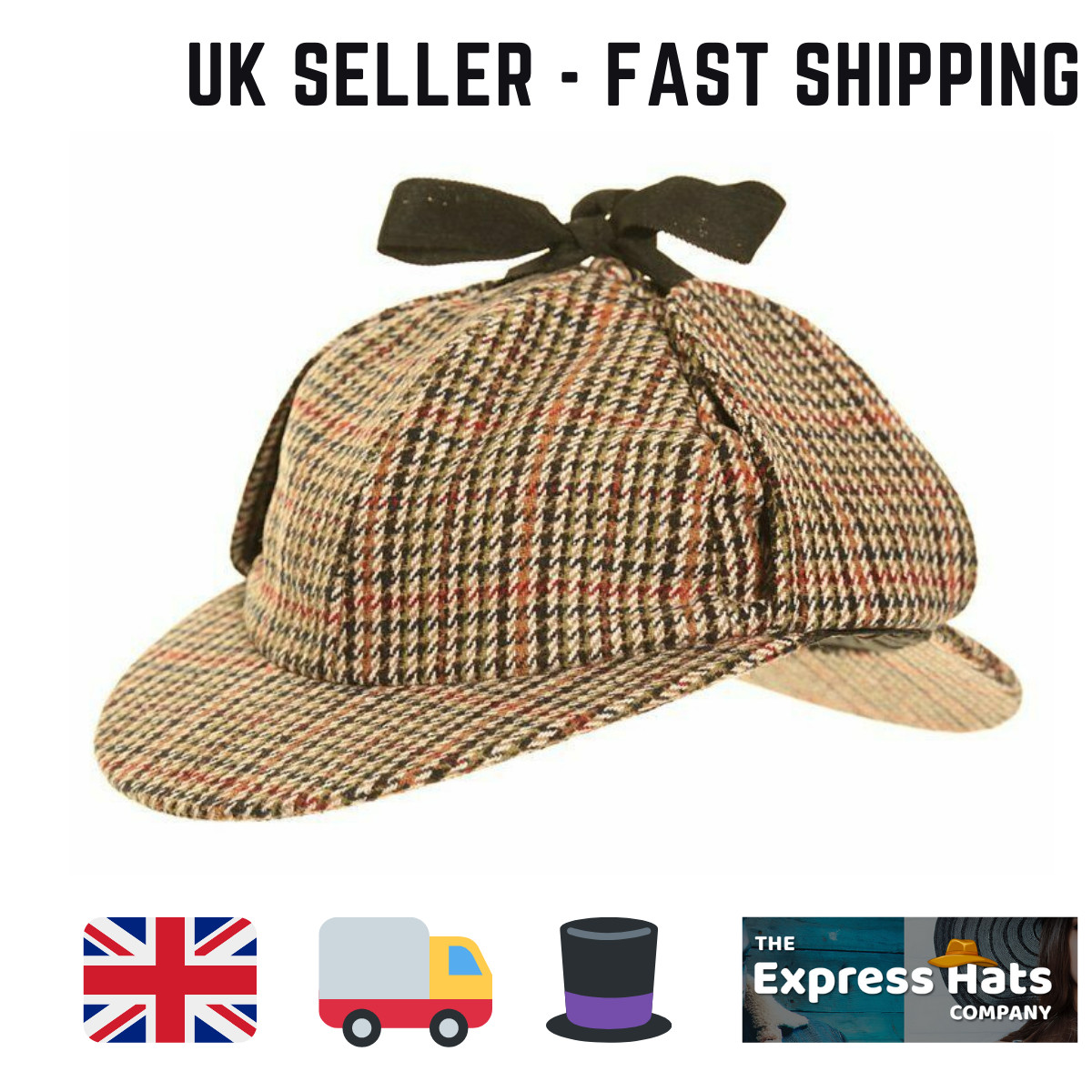 Sombrero Hawkins Tweed Deerstalker - ENTREGA RÁPIDA