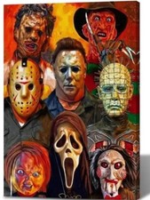 5D DIY Diamond Art Painting, Embroidery Kit Art Craft-Horror 20cmx25cm 