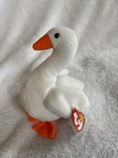 Ty Beanie Babies Gracie the Swan Baby DOB June 17, 1996 MWMT, Tag Attached
