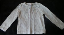 Gymboree SNOW PRINCESS White Knit Top Embroidered  Rhinestones Girls 5 Preowned