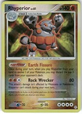 Rhyperior 12/130 Rare Diamond & Pearl Pokemon Reverse Holo Heavily Played on eBay