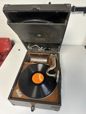 Antikes Grammophon Electrola ca. 1925 mit Schellackplatten Schalldose No.4