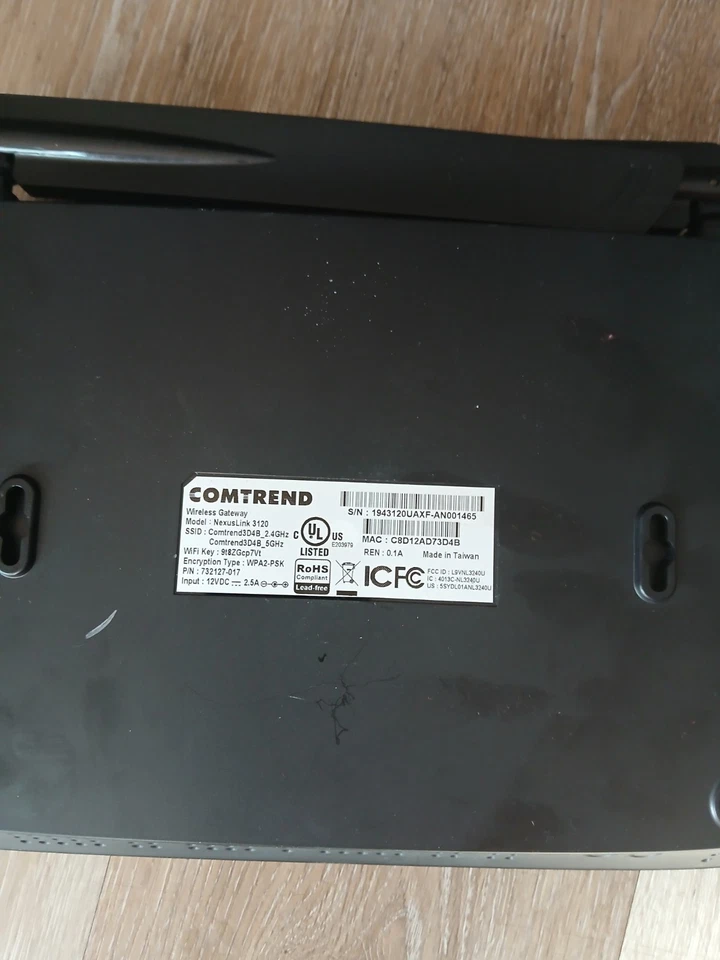 Comtrend NexusLink 3120 WiFi Router DSL Modem - Image 2 of 2