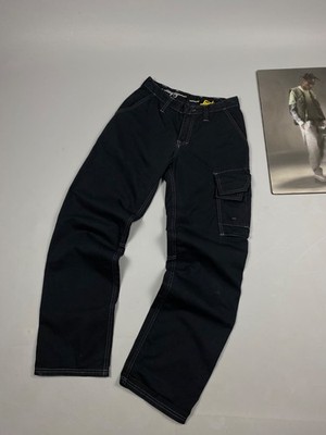 Snickers Workwear Trousers Mens Black Contrast Stitching Work Cargo Pants Utilit