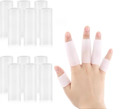 20 Pcs Finger Sleeves Protectors Silicone Finger Sleeve Gel Finger Sleeve Protec