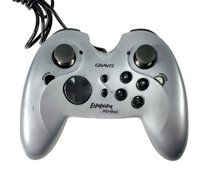 Gravis Eliminator AfterShock USB Wired Gray  Controller Tested