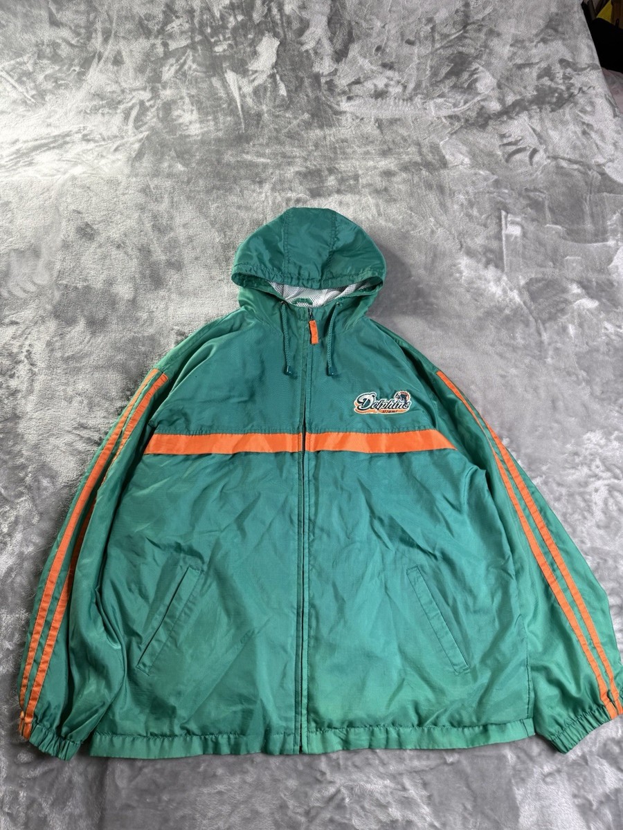 Vintage Miami Dolphins NFL Gameday Jacket NFL Full Zip Windbreaker