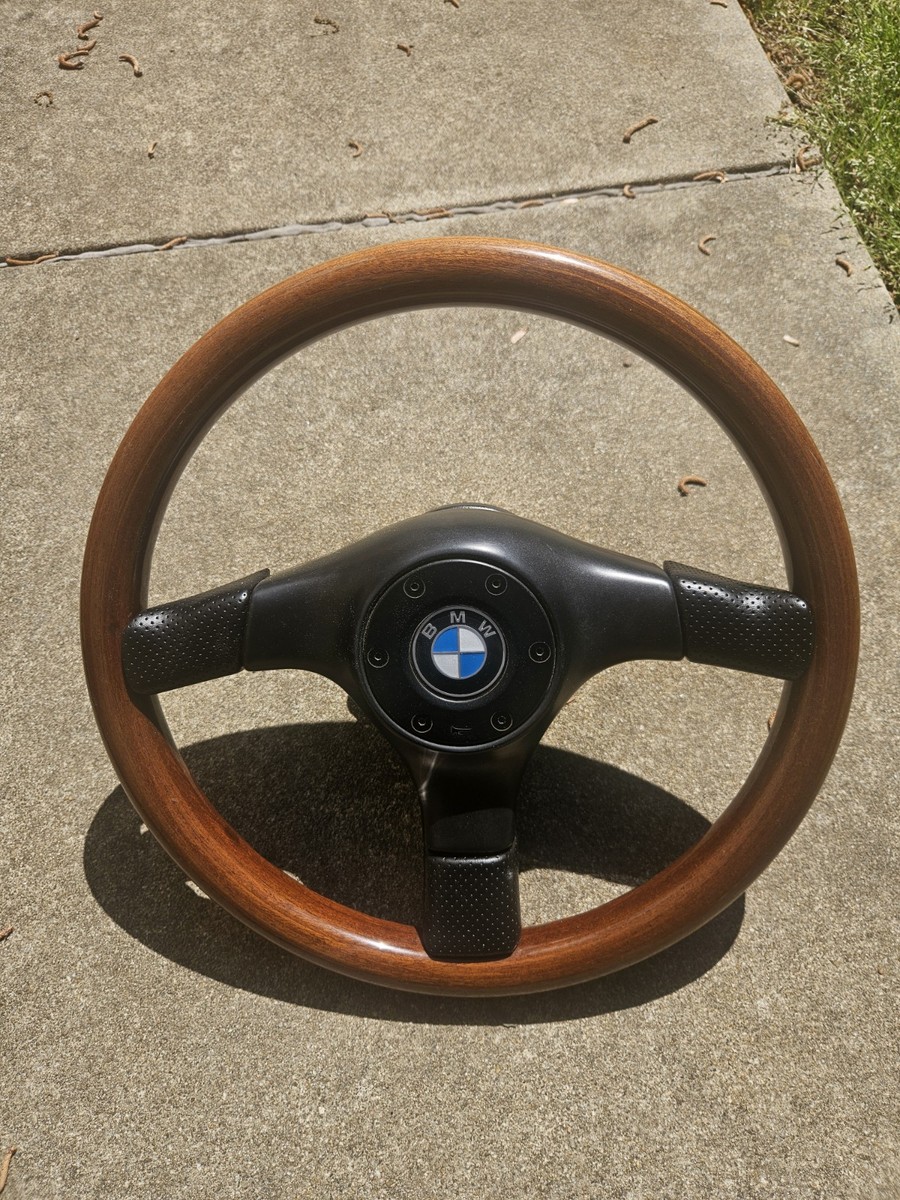 BMW E36 Nardi Italy Made Wooden Sport Steering Wheel KBA70175 Boss