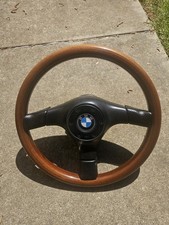 Original Nardi Wood Steering Wheel Bmw Hub Light Wood New Leather Original Nardi Wood Steering Wheel Bmw Hub Light Wood New Leather