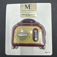 Modern Expressions Mini Retro Radio FM Hi-Fi Sound Auto Scan Small Radio