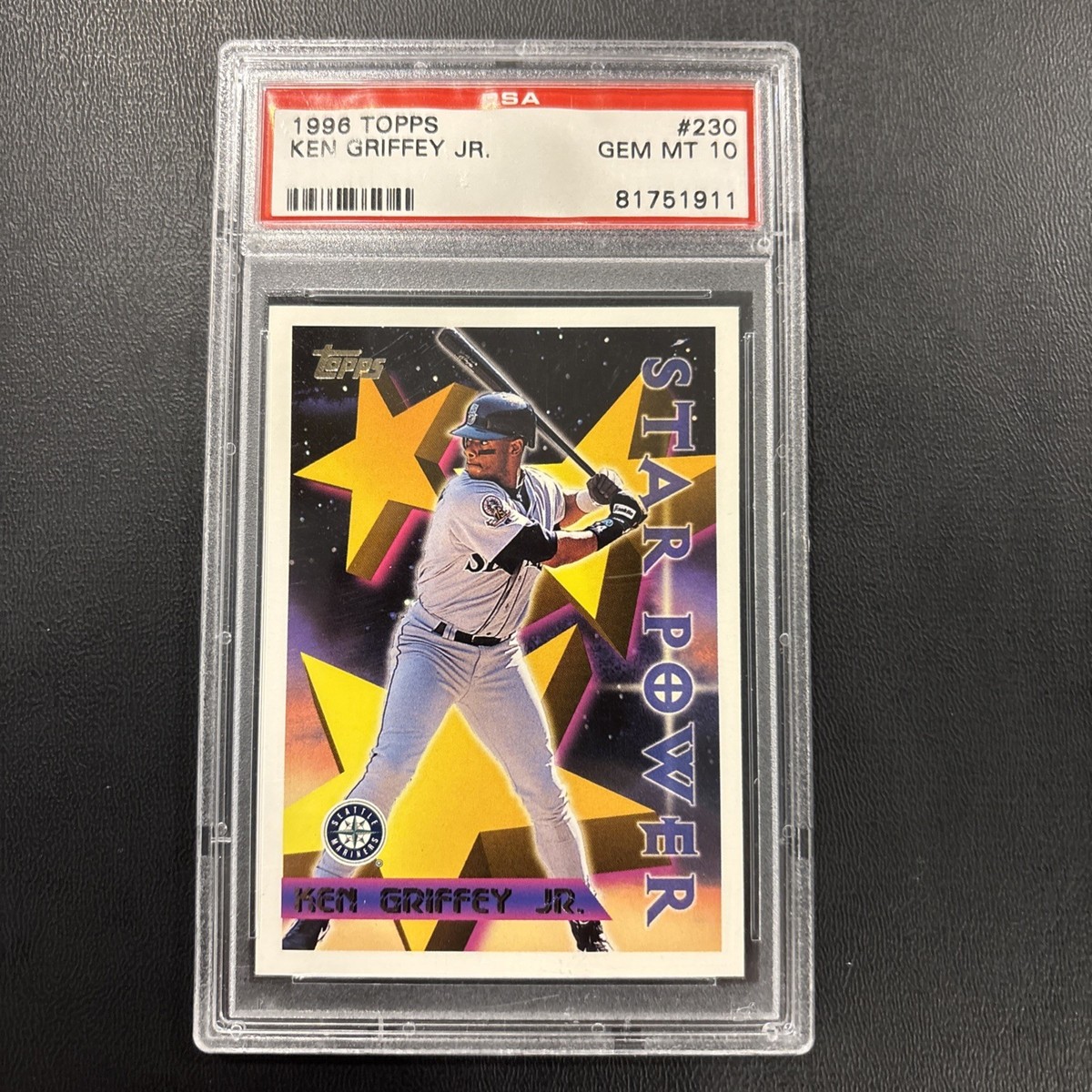 1996 Topps - Star Power Ken Griffey Jr #230 PSA 10 Gem Mint