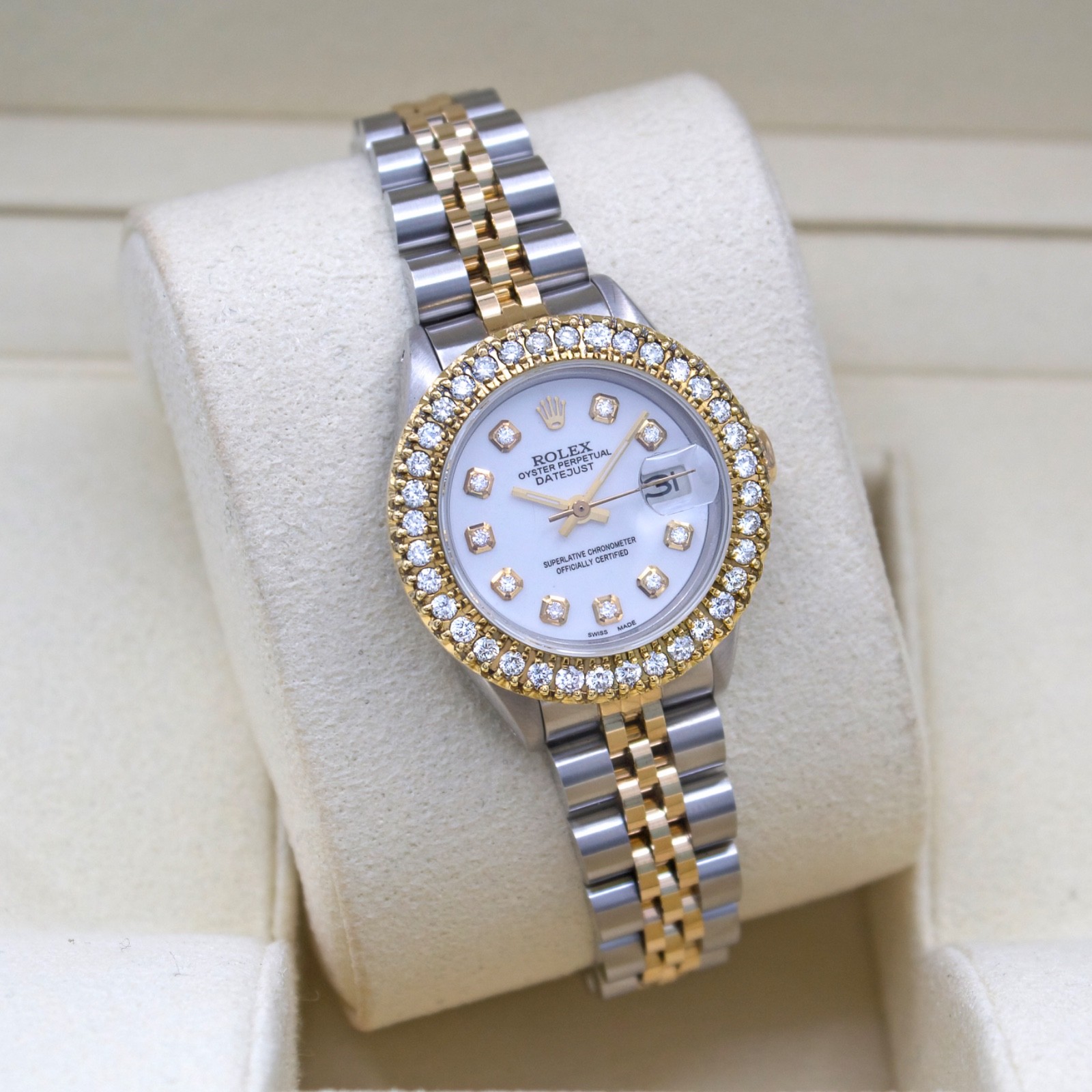 Rolex Datejust Custom 2ct Diamond Bezel