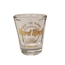 Hard Rock Cafe Memphis Shot Glass Made in USA Souvenir Save the Planet