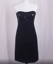 Ann Taylor Little Black Dress 0P Sequin Mini Cocktail Sleeveless Dress