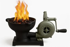 Forge Furnace With Hand Blower - Vintage Style Coal Forge with Pedal Type Handle