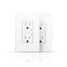 2 Pack Smart Wall Outlet, Electrical in-Wall Outlet with Individually Control...