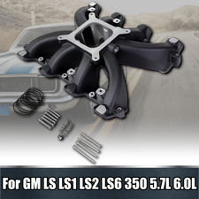 300-132 Single Plane Carb Intake Manifold Black For Gm Ls Gen Iii Iv Ls1 Ls2 Ls6