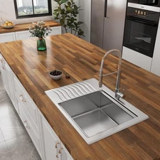 Butcher Block Contact Paper for Countertops Peel and Stick Waterproof 17.7"X1