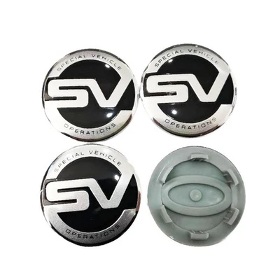 Pour Land Range rover 4x 63mm Enjoliveurs de moyeu hubcaps centre caps SV SVR  - Bild 1 von 4
