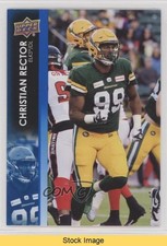 2022 Upper Deck CFL Blue Christian Rector #3 READ 1g4p