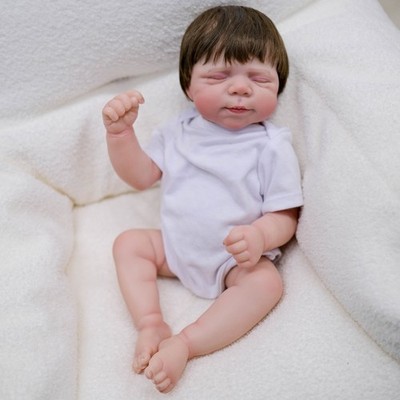 Lifelike Reborn Baby Dolls 18'' Sleeping Chubby Real Life Girl Full Body Washable