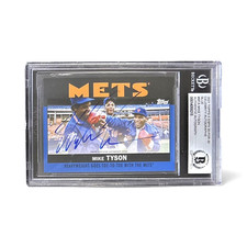 Mike Tyson Signed 2021 Topps ESPN 30 for 30 Celeb Autos Mets #MTA BAS 14059215
