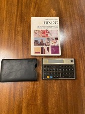 Vintage HP-12C Financial Calculator Made in USA 1985 Tested w/ Case & Manual
