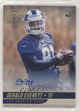 2017 Certified Cuts Rookies Scripts Gold /25 Gerald Everett #193 Rookie Auto RC