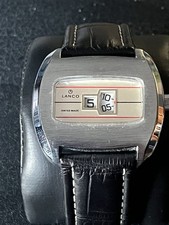 Lanco Mechanical Jump Hour Watch VINTAGE NOS