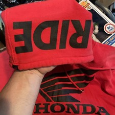 VINTAGE 2000S FOX HONDA RACING HOODED PULL OVER SWEAT SHIRT SIZE Large