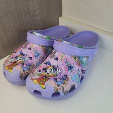 Crocs Clogs Sandals Mickey Mouse Stitch Lilo  Stitch Purple Men's 10 Women's 12