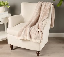 Barefoot Dreams 45x60 CozyChic Textured Blanket Sahara 45x60 New