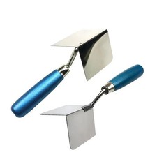 1pc Drywall Corner Tool Outside / Inside Corner Knife 8x6cm Stainless Steel Corn