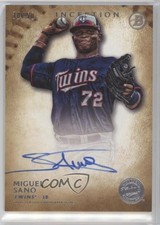 2015 Bowman Inception Prospect Auto Gold 30/50 Miguel Sano #PA-MS Auto 3g3