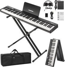 Folding Piano Keyboard,Portable Piano Keyboard 88 Keys for Beginner Full Size