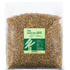 5LB Dried Black Soldier Fly Larvae, 86X Calcium Than Dried Mealworms, High Pr...