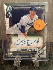 2021 Bowman Draft #CDA-EC Eric Cerantola Chrome Draft Pick Autographs