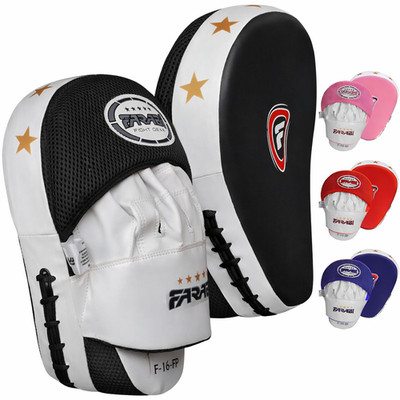 FARABI Leder Boxen Fokus Pads Training Schlaghaken & Jab Kickboxen Pads