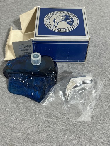 Vintage Avon Arctic King Polar Bear Decanter Everest After Shave 5oz Boxed USA - Picture 5 of 7