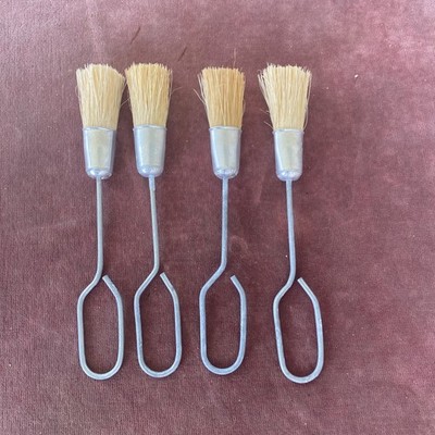 Set 4 Vintage Fuller Brush Basting Pastry BBQ Metal Handle Bristle Brush USA