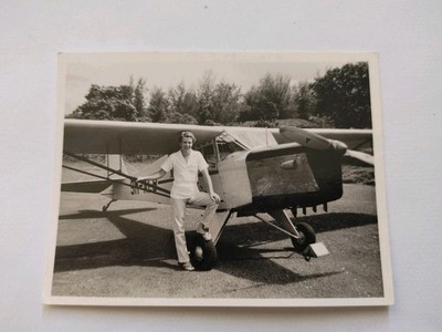 Vintage Luftfahrt Foto, Taylorcraft Auster/Autokrat ?, Reg. 9M-ALB ?
