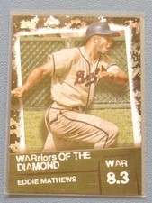 2020 Topps #WOD-46 Eddie Mathews Warriors of the Diamond Black parallel /299