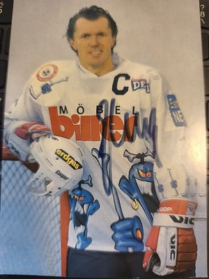 Autogrammkarte - Udo Kießling - EV Landshut Cannibals orig. signiert Kölner Haie