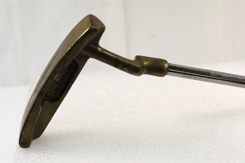 Dynacraft B-Series II Offset Putter Golf Club RH 35" Stainless Shaft Brass Head - Image 2 of 4