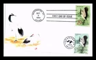 DR JIM STAMPS US COVER BLACK NECKED CRANE FDC CHINA JOINT ISSUE COMBO