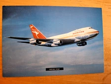 QANTAS BOEING 747SP Postcard