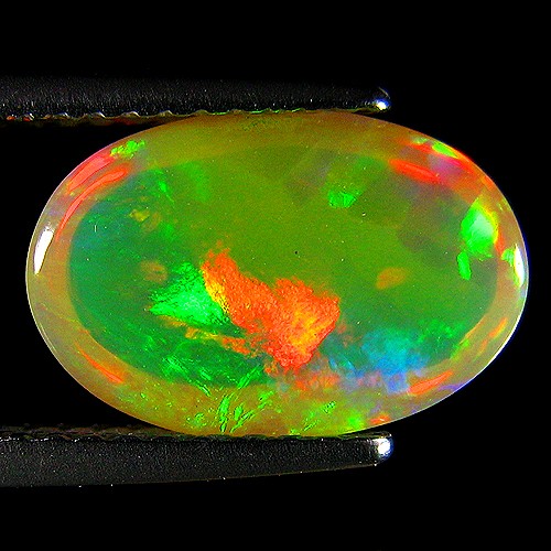 2.20Ct GORGEOUS ! RAINBOW MULTI FLASHY 3D CHAFF PATTERN WELO OPAL - Picture 2 of 6
