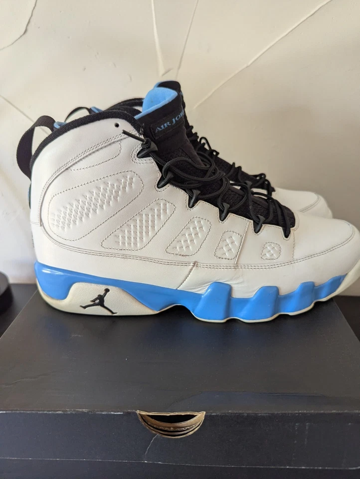 Talla 13 - Air Jordan 9 Retro 2010 Azul Polvo Foto 3 de 4