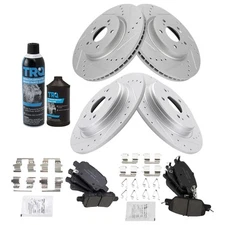 TRQ BKA21985 Brake Kit For Honda CR-V 2017-2022 Front Rear 45022TLAA01
