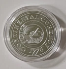 1776 CONTINENTAL CURRENCY 1 OUNCE SILVER ROUND DOLLAR COIN .999 FINE IN CAPSULE